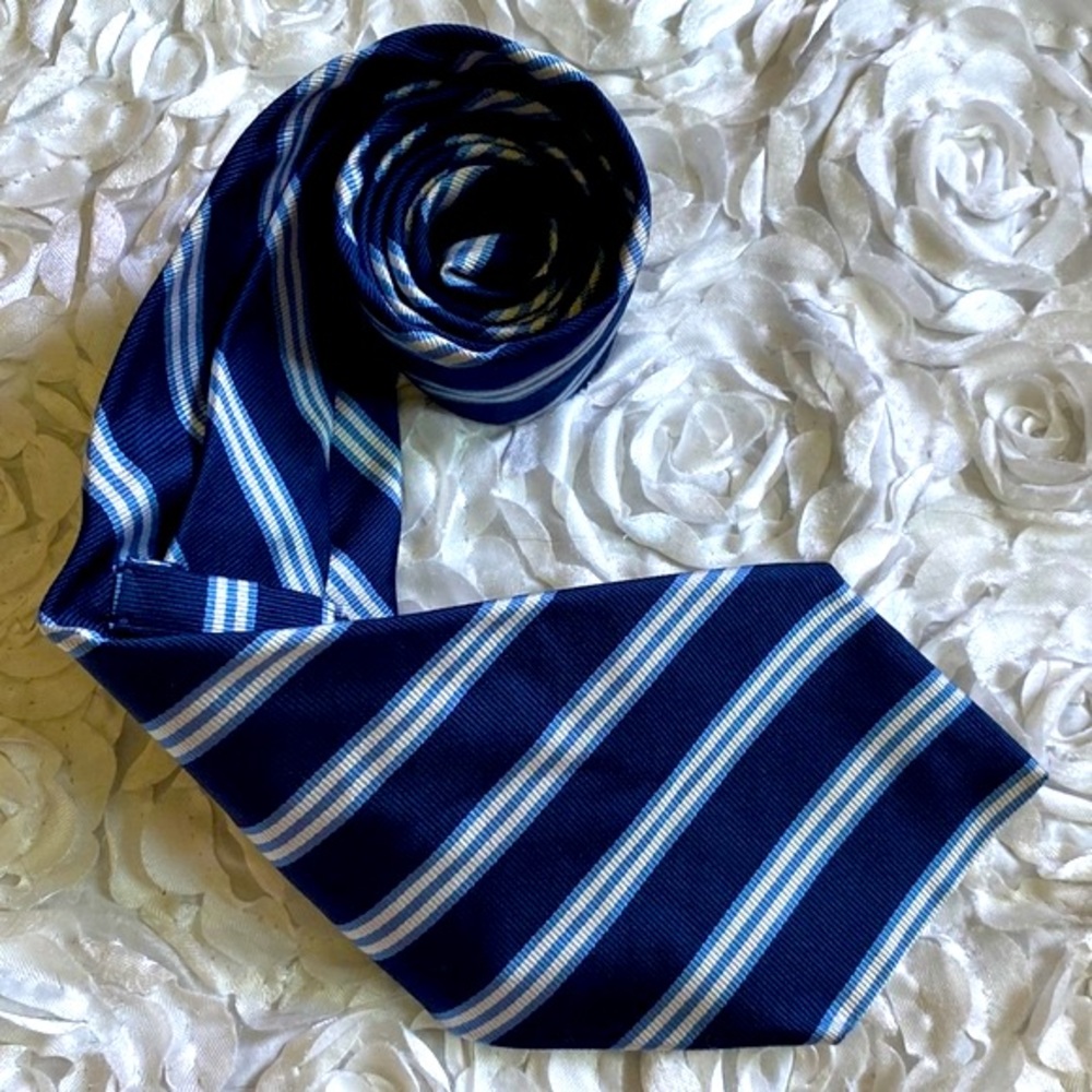 New J. Crew mens silk striped tie